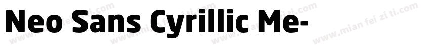 Neo Sans Cyrillic Me字体转换